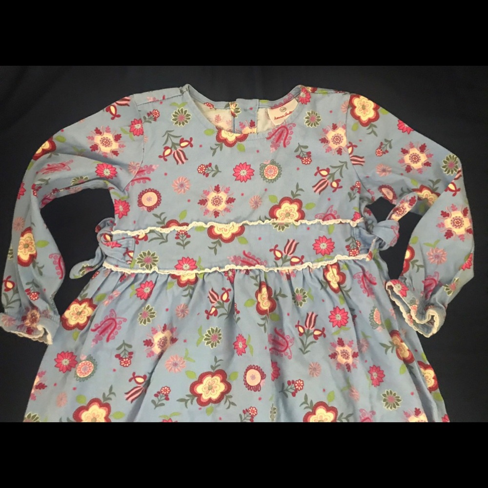 Hanna Anderson Girl cotton floral print dresses size 110 US size 5
